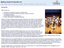 Tablet Screenshot of mathea.nl